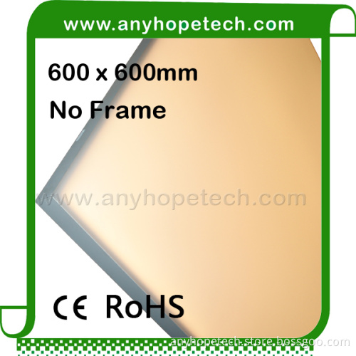 CE RoHS Certified modern design square 47W 60x60cm led panel lights for office